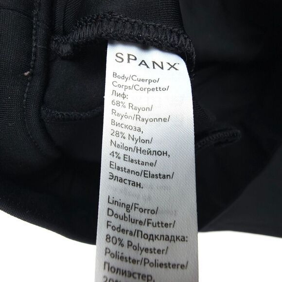 SPANX The Perfect Pant Ankle Back Seam Skinny Shaping Slimming Black Career MP - Picture 8 of 9